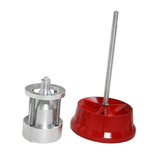 Portable Pro Heavy Duty Hubs Wheel Balancer W/ Bubble Level Rim Tire Red & Silve