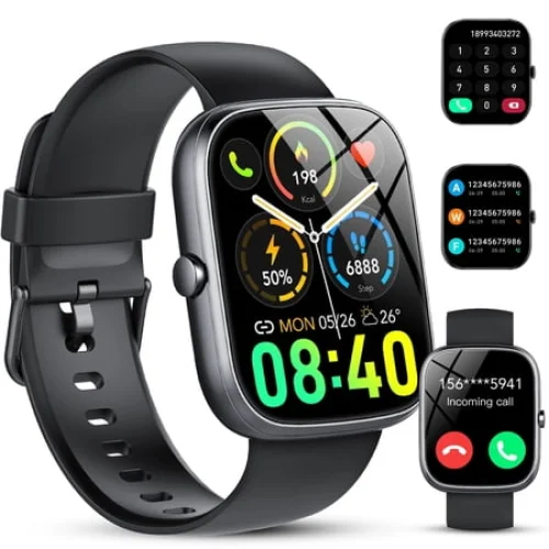 2026 NEW 1.91''HD Screen Smart Watch Compatible with Android and iPhone,Answer/Make Calls/100 Sports Modes/Message Reminder,IP68 Waterproof Fitness Tracker for Men Women, Gifts