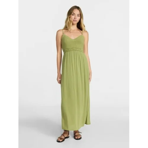 No Boundaries Mix Media Maxi Dress, Women's Sizes XXS-XXL
