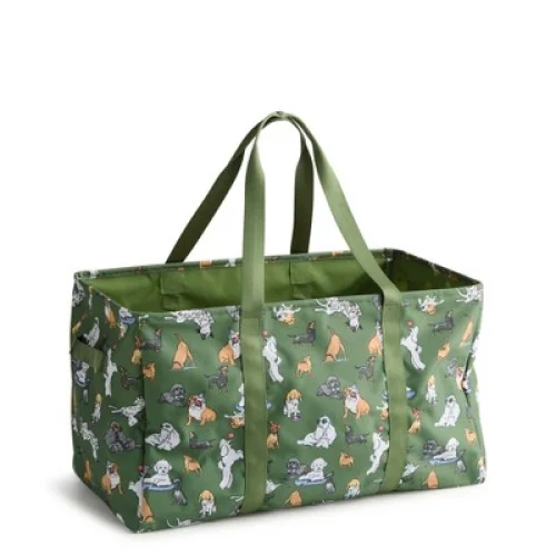 Vera Bradley Women's Outlet Lighten Up Large Car Tote Dog Park