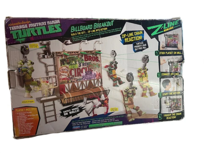 2013 Nickelodeon Teenage Mutant Ninja Turtles BILLBOARD BREAKOUT Playset 18z