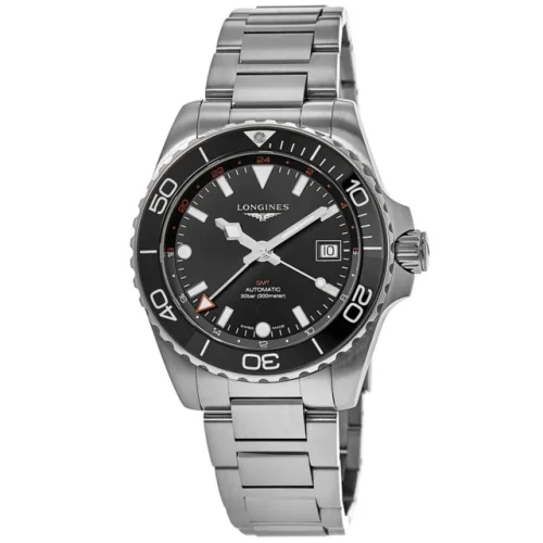 New Longines HydroConquest GMT Automatic Black Dial Men's Watch L3.790.4.56.6