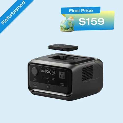 EcoFlow River 3 Plus 286Wh Wireless Boost Combo & 5000mAh RAPID Power Bank