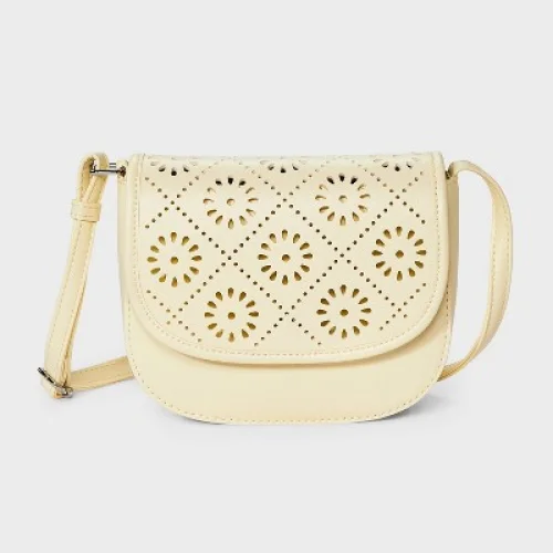 Girls' Saddle Crossbody Bag - Cat & Jack&trade; Yellow