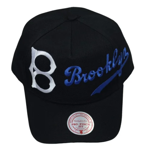 Mitchell & Ness Brooklyn Dodgers Structured Pro Pinch Fit Baseball Cap Hat NWT