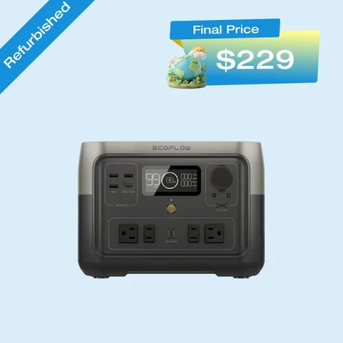 EcoFlow RIVER 2 Max Power Station 512Wh LFP Generator Certified Refurbished