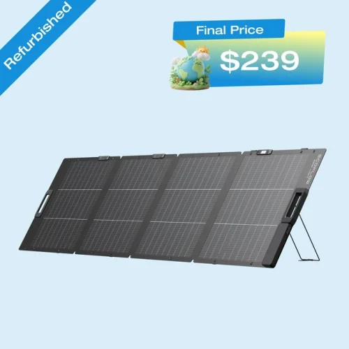 EcoFlow 220W NextGen Solar Panel Kit Waterproof IP68 for Outdoor RVs Refurbished