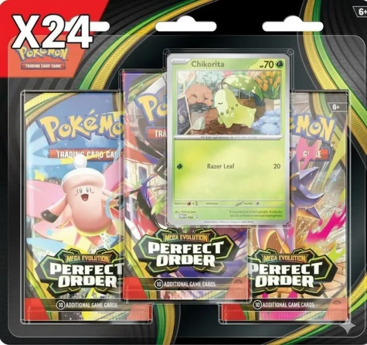 Pokemon ME03: Perfect Order 3-Pack Blister Case of 24 - PREORDER 3/27