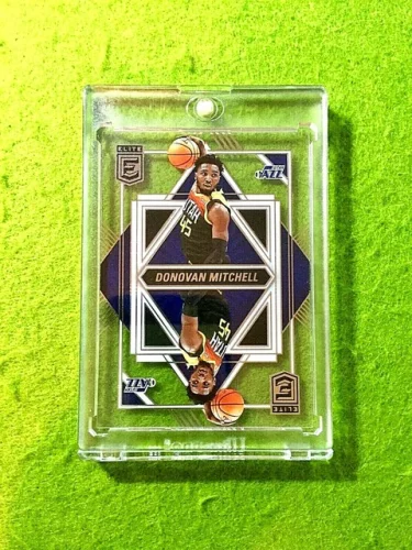 DONOVAN MITCHELL CLEAR CARD JERSEY #45 JAZZ  2021-22 Elite DECK Donovan Mitchell