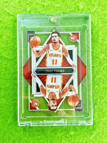 TRAE YOUNG CLEAR CARD JERSEY #11 HAWKS SP  2021-22 Donruss Elite DECK Trae Young