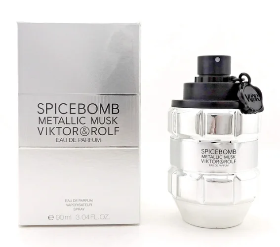 Spicebomb METALLIC MUSK by Viktor & Rolf 3.04 oz EDP Spray for Men. New In Box
