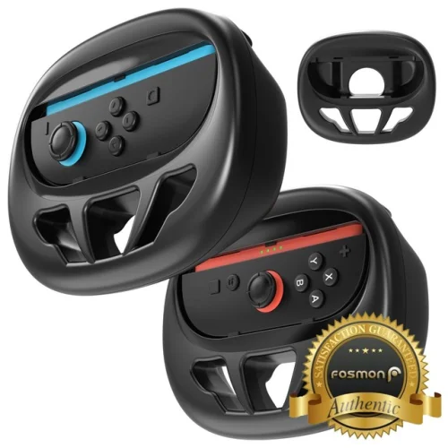 Fosmon Steering Wheel Controller for Nintendo Switch 2 Joycons Racing Wheel