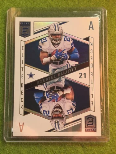 EZEKIEL ELLIOTT PRIZM REFRACTOR DALLAS COWBOYS CARD 2018 Elite Deck #ED-2 Ace