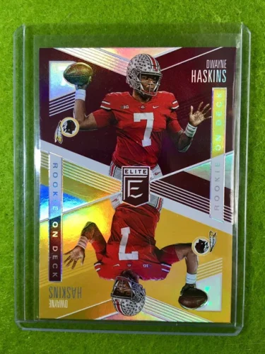 DWAYNE HASKINS PRIZM ROOKIE CARD JERSEY #7 OSU REDSKINS SP RC 2019 Elite On Deck