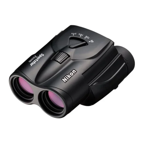 Nikon Sportstar Zoom 8-24x25 Compact Binoculars (Black, Certified Refurbished)