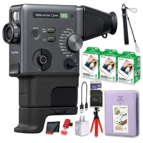 Fujifilm instax mini Evo Cinema Camera + Instant-Film 60 Sheets + More