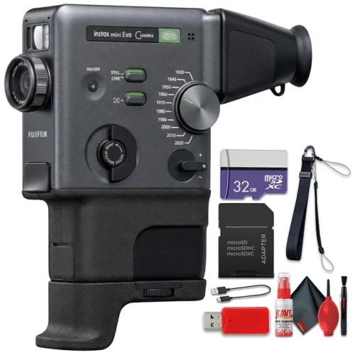 Fujifilm instax mini Evo Cinema Camera & Memory Card Bundle