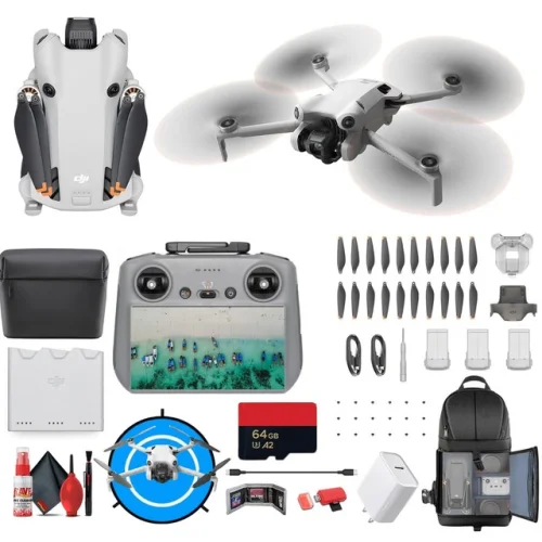 DJI Mini 4 Pro Drone Fly More Combo with RC 2 Controller Accessory Bundle