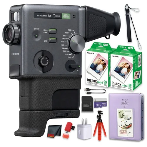 Fujifilm instax mini Evo Cinema Camera + 40-Photo Instax Mini Film + More
