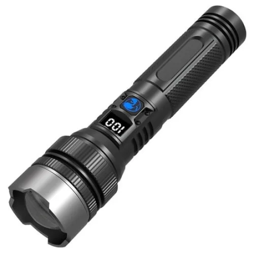 Juyafio 150000 Lumens Super Bright XHP70.2 Zoomable Handheld Flashlight for Hiking Camping