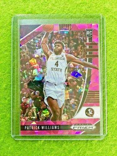 Patrick Williams Pink Ice Prizm Rookie Card Jersey #4 FSU RC Bulls 2020