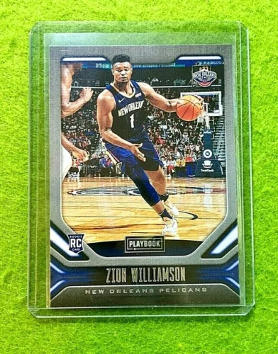 ZION WILLIAMSON ROOKIE CARD JERSEY #1 PELICANS RC 2019-20 Chronicles PLAYBOOK rc