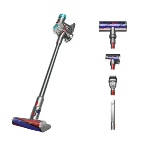 Dyson V8 Absolute Cordless Vacuum Cleaner | Silver/Nickel | New with Motorbar and Fluffy Heads