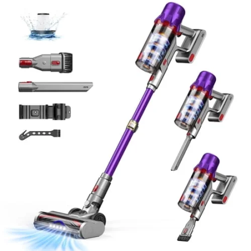 Hosaud Cordless Stick Vacuum Cleaner 45KPA Strong Suction 50Mins Lightweight for Pet Hair