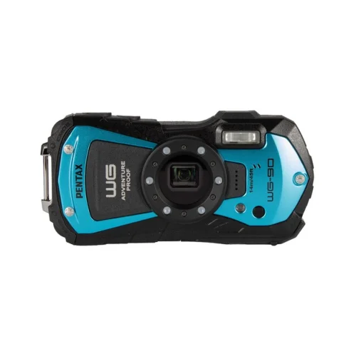 PENTAX WG-90 Blue Waterproof Camera - Shockproof, Dustproof, and Freezeproof Design