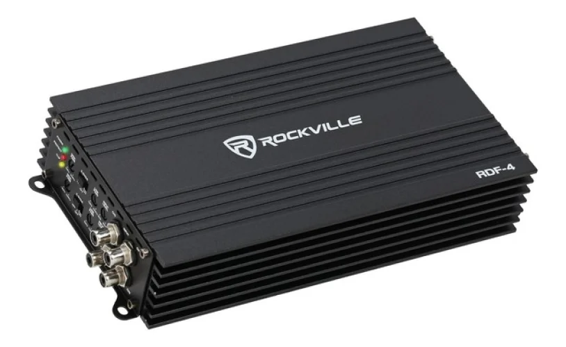 Rockville RDF-4 2800W Peak 700w RMS 4-Channel Car Amplifier, Compact and Efficient