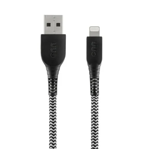 onn 6ft Lightning to USB-A Braided Charging Cable, MFI Certified, Black - Compatible with iPhone 14/13/12/11/X/XR/XS/8/7/6/5, iPad, Airpods and more