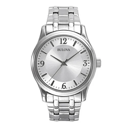 Bulova Men's Classic Quartz Silver Stainless Steel Watch 38MM 96A000