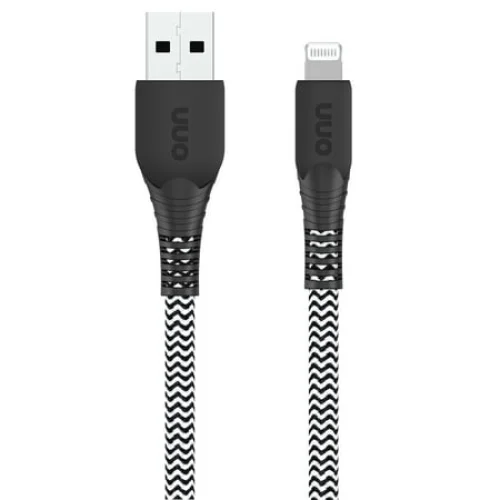 onn 10ft Lightning to USB-A Braided Charging Cable, MFI certified, Black - Compatible with iPhone 14/13/12/11/X/XR/XS/8/7/6/5, iPad, Airpods and more