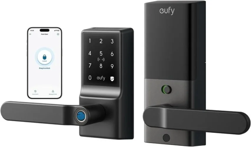 Refurbished eufy Smart Lock C33 Wi-Fi Fingerprint Keyless Entry Door Lock with Handle