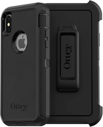 OtterBox DEFENDER SERIES Case & Holster for iPhone X / iPhone XS - Black