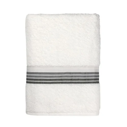 Mainstays Basic Ombre Stripe Bath Towel - 100% Cotton, Absorbent, 27" x 52", Oeko-Tex Certified