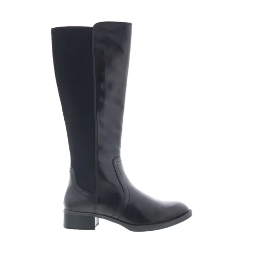 Johnston & Murphy Jade 78-51955 Womens Black Leather Knee High Boots