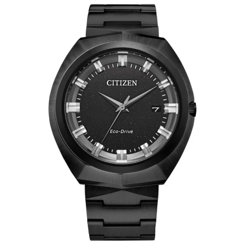Citizen Men's Sport Luxury Eco-Drive Black Stainless Steel Watch 43 MM BN1015-52E