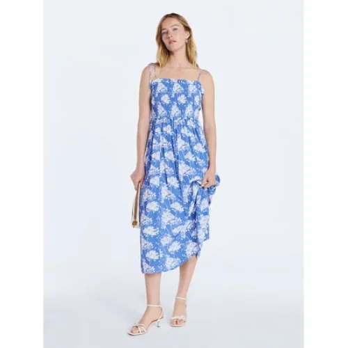 Free Assembly Women's Smocked Peplum Maxi Dress, Sizes XS-XXL