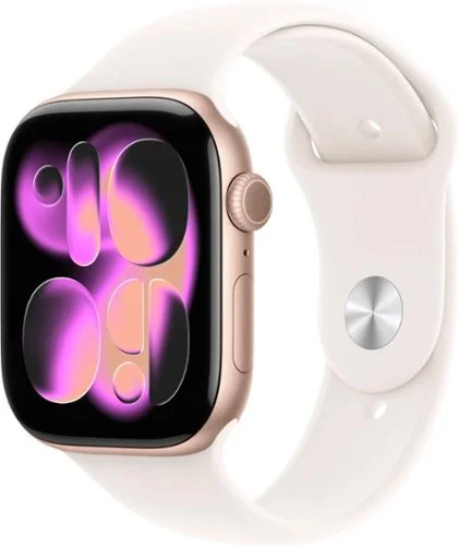 Apple Watch Series 11 (GPS) 46mm Rose Gold Aluminum Case with Light Blush Sport Band - S/M - Rose Gold - (2025)