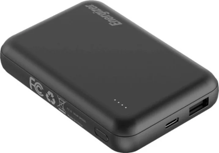 Energizer Ultimate Lithium 5000mAh 18W MagSafe Magnetic Wireless Power Bank with 3 Ports - Black