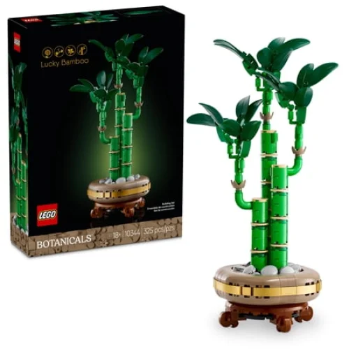 LEGO Botanicals Lucky Bamboo Building Set 10344 - Artificial Plants for Indoor Home Decor - 325 Pieces