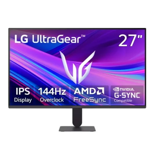 LG 27" IPS FHD 144Hz Overclock Monitor with AMD FreeSync G-Sync Compatible, 27G411A-B