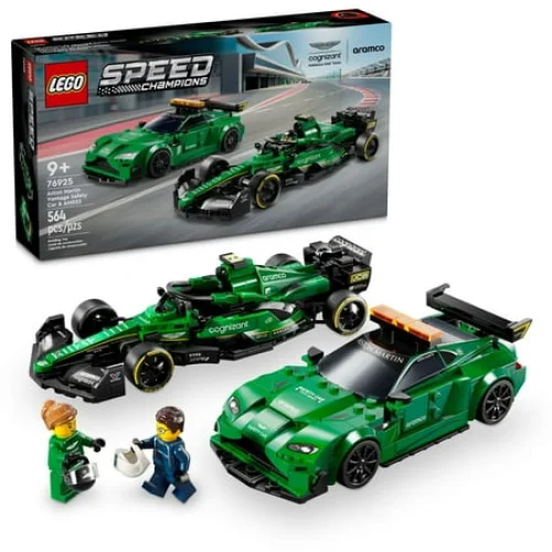 LEGO Speed Champions Aston Martin Safety Car & AMR23 Building Toys - Race Car Toy with 2 Minifigures - 76925