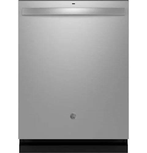 GE - 24" Top Control Built-In Stainless Steel Tub Dishwasher with 3rd Rack, Sanitize Cycle and 47 dBA - Stainless Steel