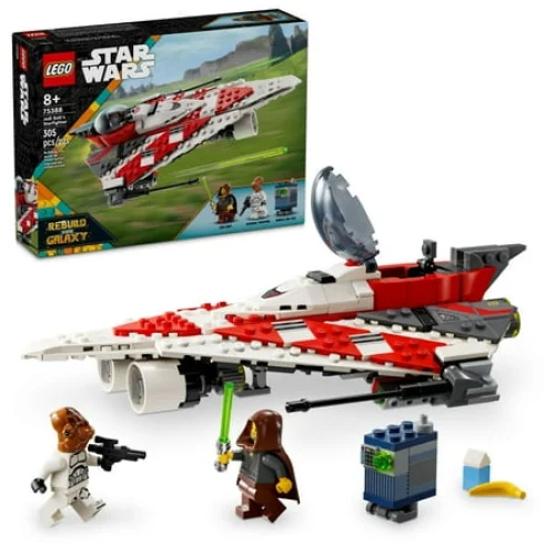 LEGO Star Wars Jedi Bob&rsquo;s Starfighter Building Toy 75388 Starship Birthday Gift for Kids - 305 Pieces