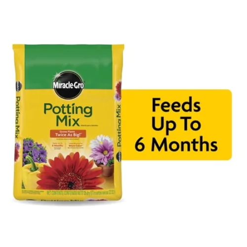 Miracle-Gro Potting Mix for Indoor/Outdoor Plants, Flowers, Shrubs - 25 qt.