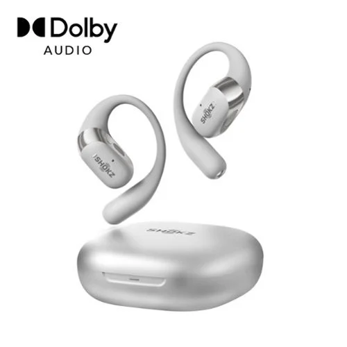 Shokz OpenFit 2+ Open-Ear True Wireless Bluetooth Earbuds in Gray