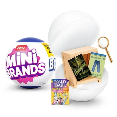 Mini Brands Mini Books Blindbox Capsule S2, Collectible Unbox Surprise Toy for Kids, Teens & Adults