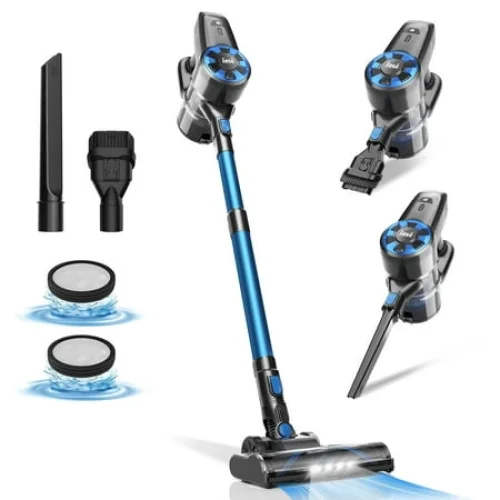 INSE Cordless Vacuum Cleaner,Ultra-Lightweight,LED Headlights,Removable Handheld Vacuum for Pet Hair Carpet Hardfloors,N3S/N3X